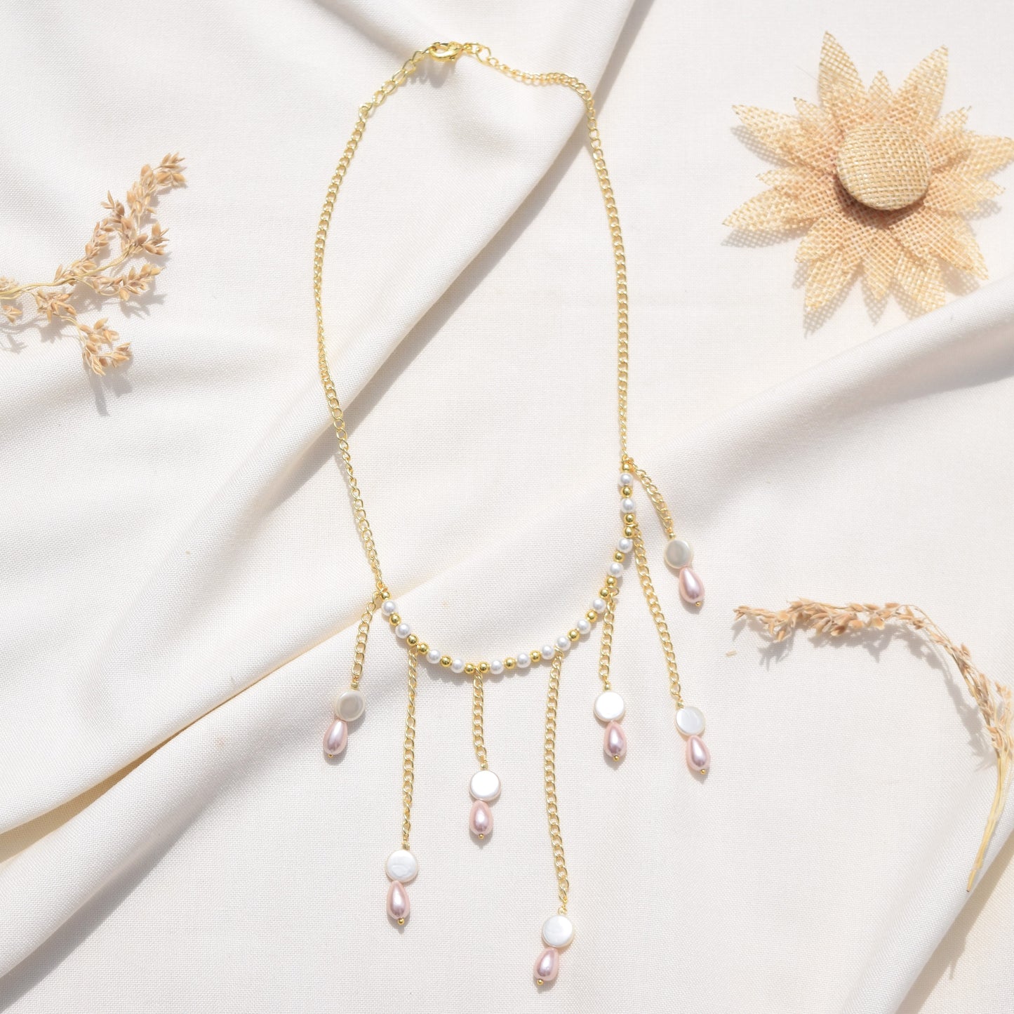 Pearls & Gold Plated Necklace