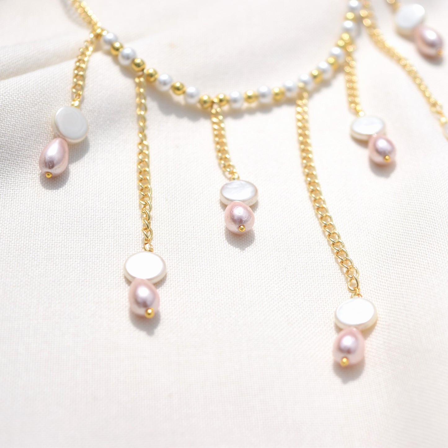 Pearls & Gold Plated Necklace