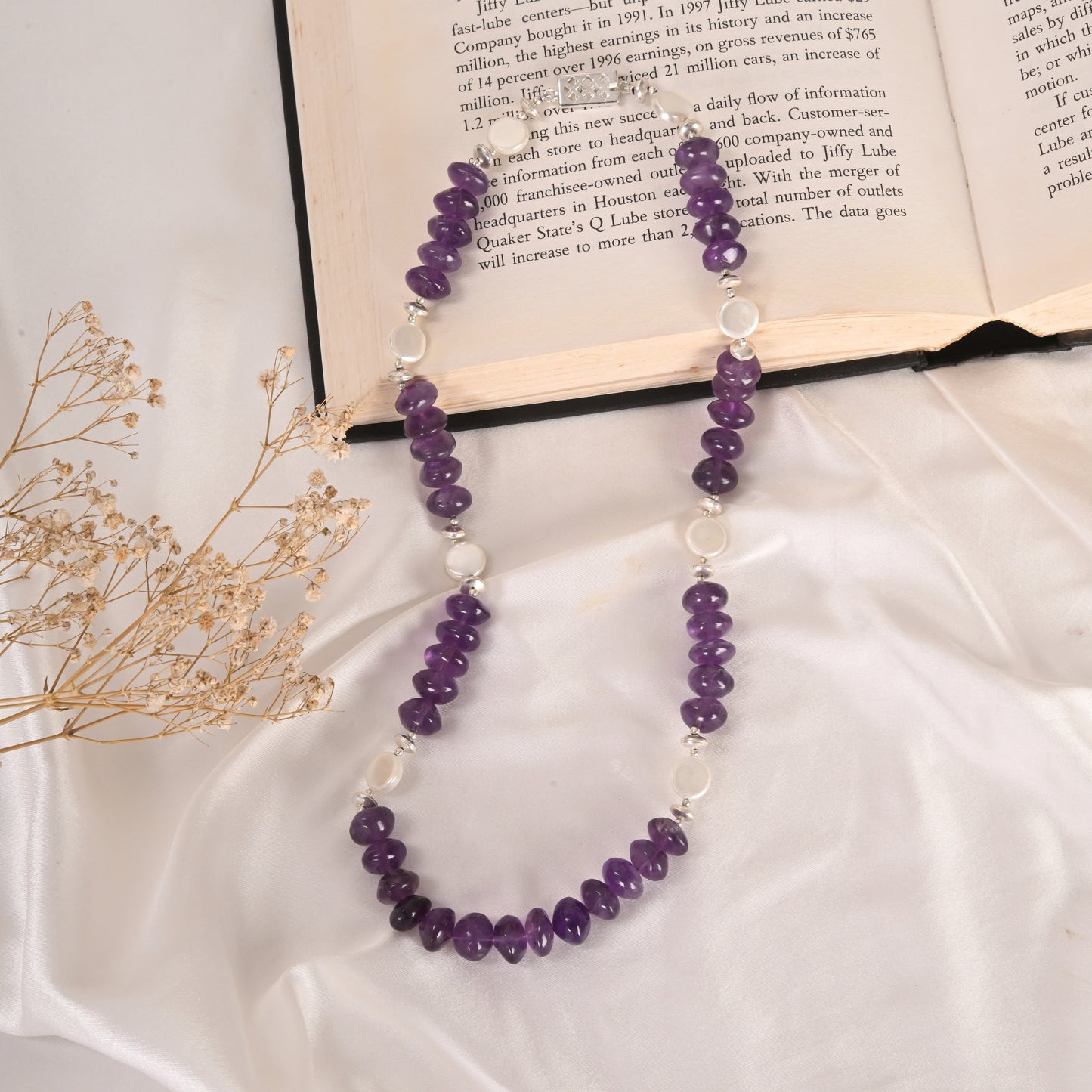 Pearls & Amethyst Necklace