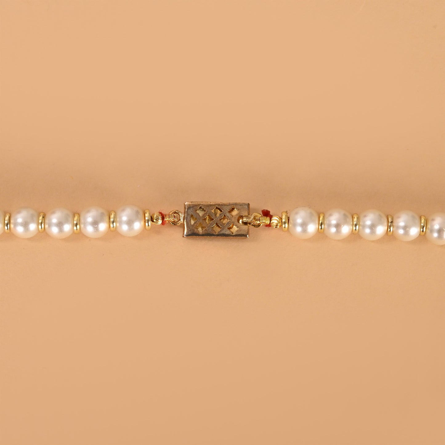 Pearls & Ruby Faceted Necklace