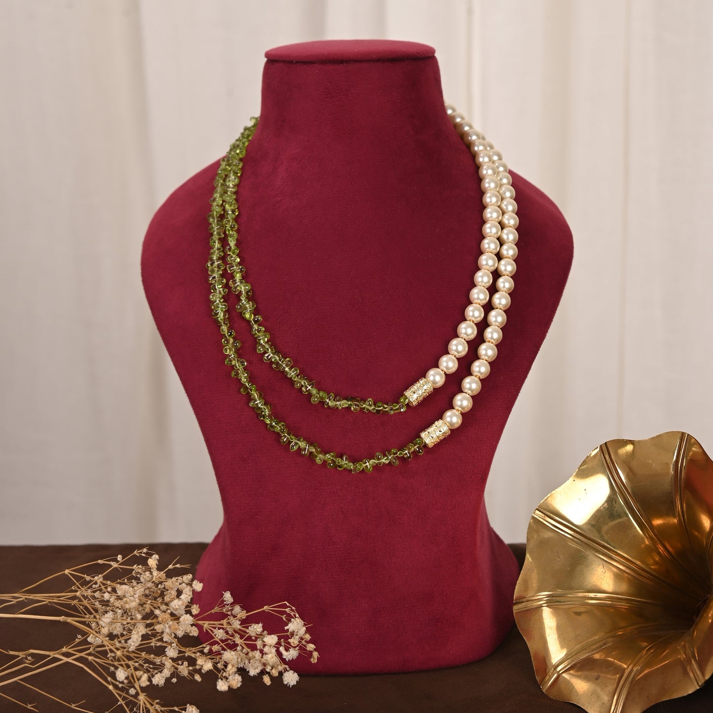 Pearls & Peridot Necklace